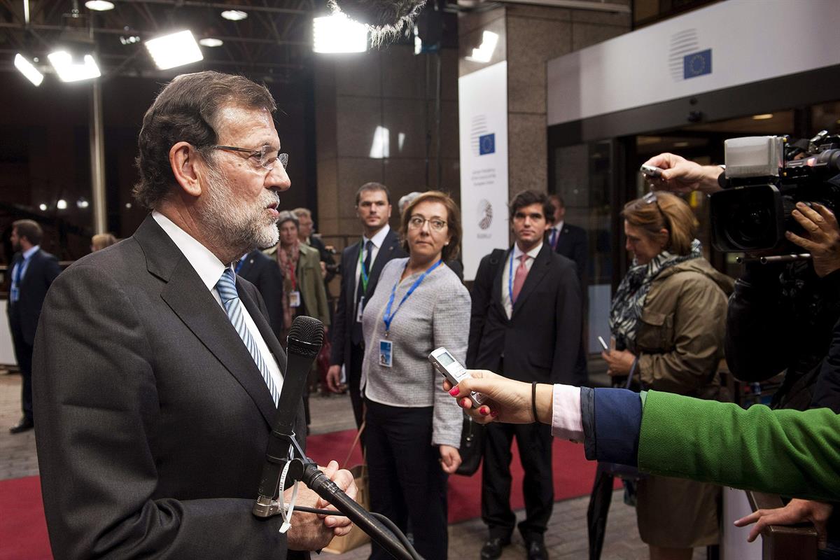 22/06/2015. Consejo Europeo extraordinario. El presidente del Gobierno, Mariano Rajoy, asiste a la cumbre extraordinaria en Bruselas.